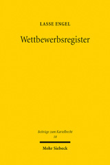 E-book, Wettbewerbsregister : Eintragung, Abfrage und Löschung, Mohr Siebeck