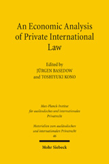 E-book, An Economic Analysis of Private International Law, Mohr Siebeck