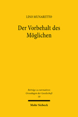 eBook, Der Vorbehalt des Möglichen : Öffentliches Recht in begrenzten Möglichkeitsräumen, Mohr Siebeck