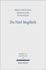 eBook, Die Fünf Megilloth : Ruth, Das Hohelied, Esther, Der Prediger, Die Klagelieder, Galling, Kurt, Mohr Siebeck