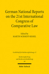 eBook, German National Reports on the 21st International Congress of Comparative Law, Mohr Siebeck
