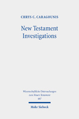 eBook, New Testament Investigations : A Diachronic Perspective, Mohr Siebeck