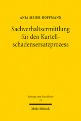 eBook, Sachverhaltsermittlung für den Kartellschadensersatzprozess, Mohr Siebeck