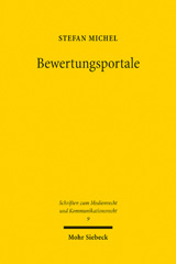 E-book, Bewertungsportale : Schnittstellen, Pfadabhängigkeiten und Konkurrenzprobleme des äußerungsrechtlichen und datenschutzrechtlichen Persönlichkeitsschutzes, Mohr Siebeck