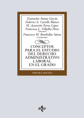 E-book, Conceptos para el estudio del derecho administrativo laboral en el grado, Tecnos