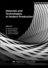 E-book, Materials and Technologies in Modern Production, Trans Tech Publications Ltd