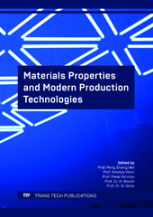 eBook, Materials Properties and Modern Production Technologies, Trans Tech Publications Ltd