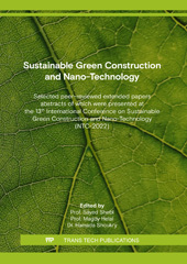 eBook, Sustainable Green Construction and Nano-Technology, Trans Tech Publications Ltd