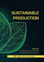 eBook, Sustainable Production, Trans Tech Publications Ltd
