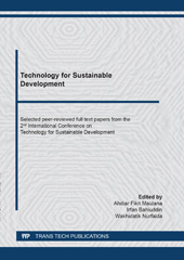 E-book, Technology for Sustainable Development, Trans Tech Publications Ltd