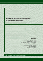 E-book, Additive Manufacturing and Advanced Materials, Trans Tech Publications Ltd