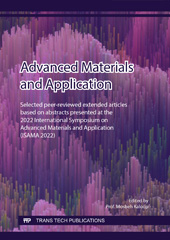 eBook, Advanced Materials and Application, Trans Tech Publications Ltd
