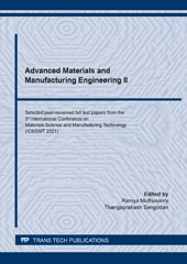 E-book, Advanced Materials and Manufacturing Engineering II, Trans Tech Publications Ltd