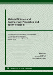 eBook, Material Science and Engineering : Properties and Technologies III, Trans Tech Publications Ltd