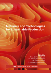 E-book, Materials and Technologies for Sustainable Production, Trans Tech Publications Ltd