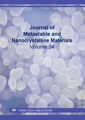 E-book, Journal of Metastable and Nanocrystalline Materials, Trans Tech Publications Ltd
