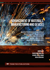 eBook, Advancement of Materials, Manufacturing and Devices, Trans Tech Publications Ltd