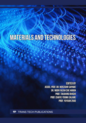 eBook, Materials and Technologies, Trans Tech Publications Ltd