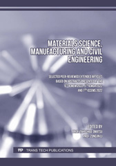E-book, Materials Science, Manufacturing and Civil Engineering, Trans Tech Publications Ltd