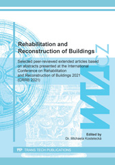 eBook, Rehabilitation and Reconstruction of Buildings, Trans Tech Publications Ltd
