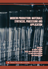 eBook, Modern Production : Materials Synthesis, Processing and Application, Trans Tech Publications Ltd