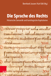 eBook, Die Sprache des Rechts : Historische Semantik und karolingische Kapitularien, Vandenhoeck & Ruprecht