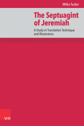 E-book, The Septuagint of Jeremiah : A Study in Translation Technique and Recensions, Vandenhoeck & Ruprecht