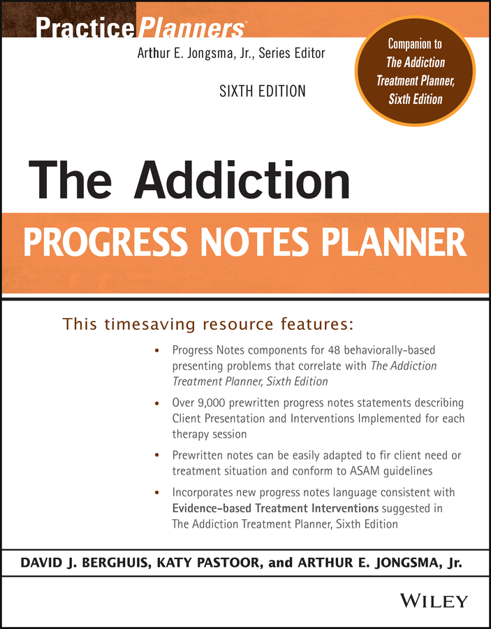 eBook, The Addiction Progress Notes Planner, John Wiley & Sons