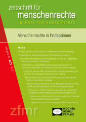 m, Menschenrechte in Professionen : zeitschrift für menschenrechte 2/2022, Wochenschau Verlag