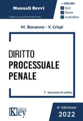 E-book, Diritto processuale penale, Bonanno, Manuela, Key editore