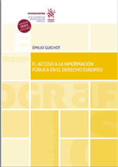 E-book, El acceso a la información pública en el Derecho Europeo, Guichot, Emilio, Tirant lo Blanch