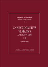 E-book, Ad edictum libri, Ulpianus, Domitius, approximately 160-228, "L'Erma" di Bretschneider