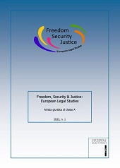 Heft, Freedom, security & justice : european legal studies : 1, 2023, Editoriale Scientifica