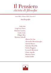 Fascículo, Il Pensiero : rivista di filosofia : LXII, 1, 2023, InSchibboleth