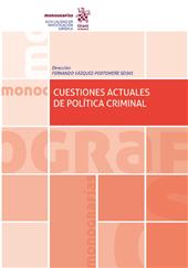 E-book, Cuestiones actuales de política criminal, Tirant lo Blanch