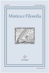 Heft, Mistica e filosofia : V, 1, 2023, Le Lettere