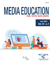 Fascículo, Media education : studi, ricerche, buone pratiche : 14, 1, 2023, Firenze University Press