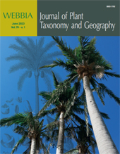 Heft, WEBBIA : journal of plant taxonomy and geography : 78, 1, 2023, Firenze University Press