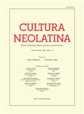 Fascicule, Cultura neolatina : LXXXIII, 1/2, 2023, Enrico Mucchi Editore