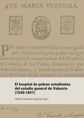 E-book, El hospital de pobres estudiantes del estudio general de Valencia (1540-1847), Dykinson