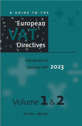 eBook, A guide to the European VAT directives, 2023, IBFD