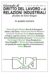 Issue, Giornale di diritto del lavoro e di relazioni industriali : 177/178, 1/2, 2023, Franco Angeli