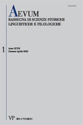 Fascicolo, Aevum : rassegna di scienze storiche, linguistiche e filologiche : XCVII, 1, 2023, Vita e Pensiero