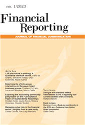 Fascículo, Financial reporting : bilancio, controlli e comunicazione d'azienda : 1, 2023, Franco Angeli