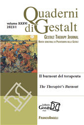 Fascicule, Quaderni di Gestalt : rivista semestrale di psicoterapia della Gestalt : 1, 2023, Franco Angeli