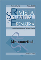 Heft, Rivista sperimentale di freniatria : la rivista dei servizi di salute mentale : CXLVII, 2, 2023, Franco Angeli