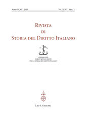 Issue, Rivista di storia del diritto italiano : XCVI, 1, 2023, L.S. Olschki