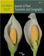 Heft, WEBBIA : journal of plant taxonomy and geography : 78, 2, 2023, Firenze University Press