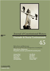 Fascicule, Giornale di storia costituzionale : 45, I, 2023, EUM-Edizioni Università di Macerata