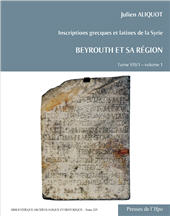 E-book, Beyrouth et sa région, Presses de l'Ifpo